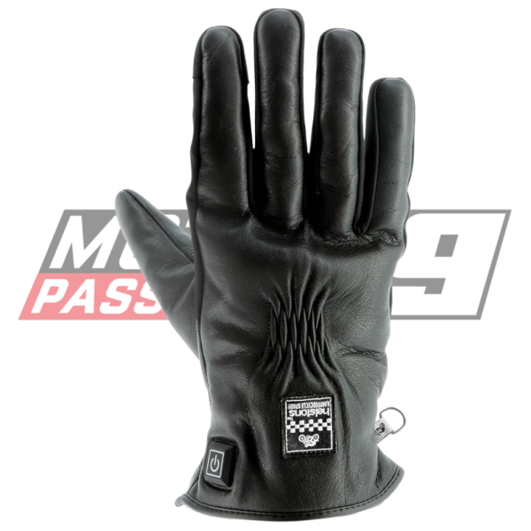 Gants Moto Chauffants Helstons Benson Cuir Marron